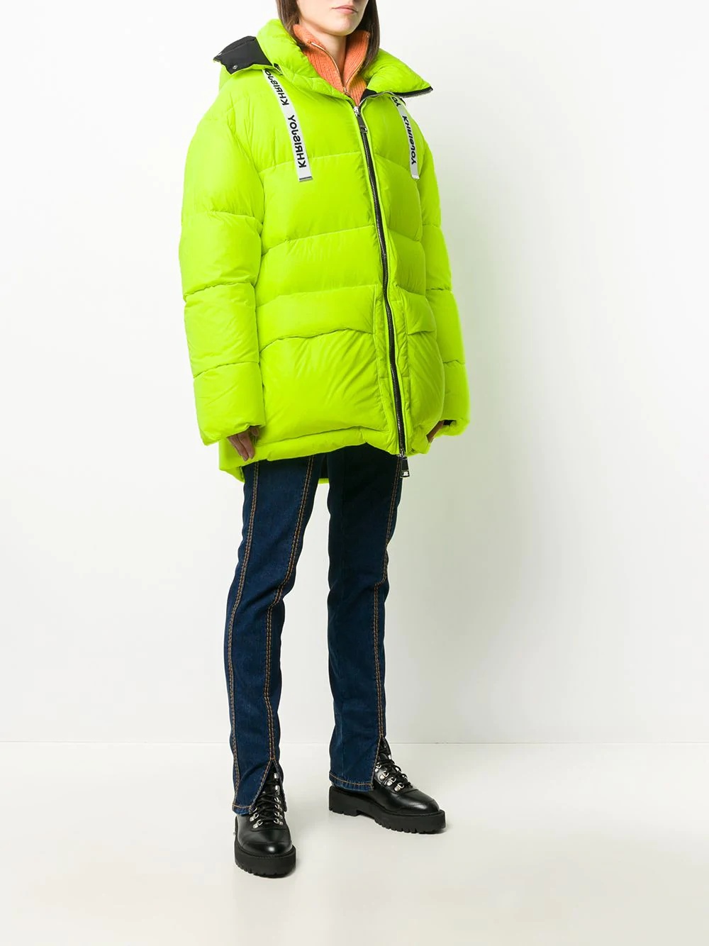 oversized down puffer coat - 3