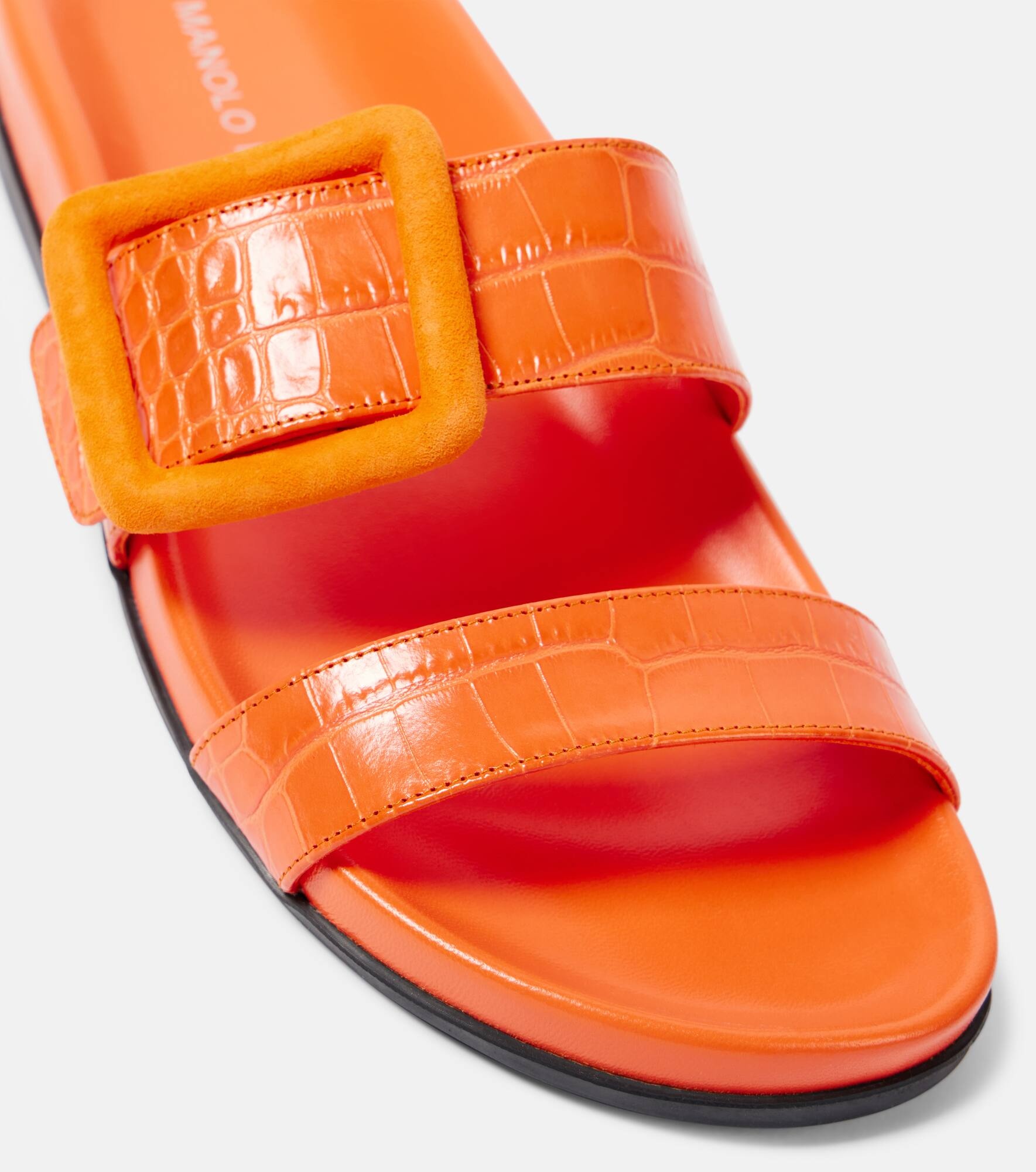 Mayfu leather slides - 6