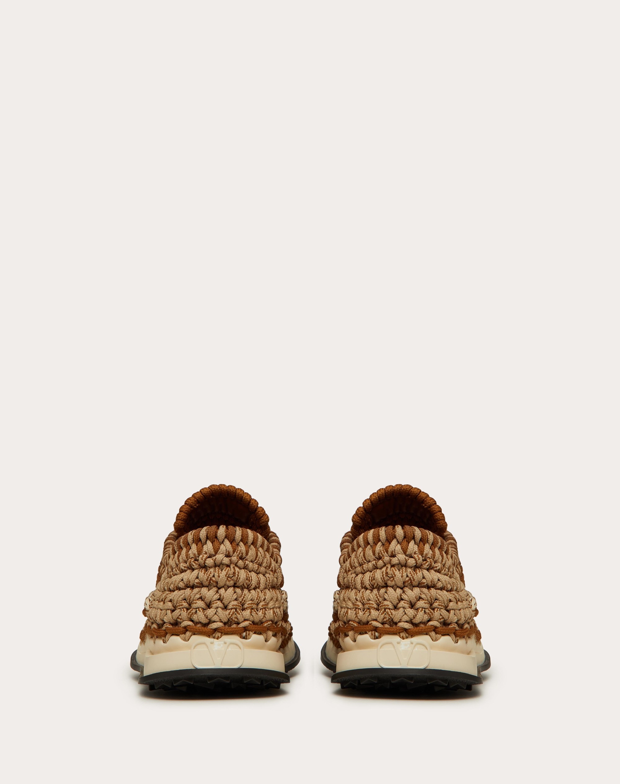 VALENTINO GARAVANI CROCHET SNEAKER IN FABRIC - 3