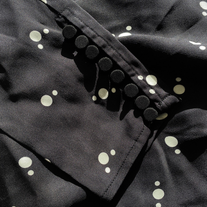 knee length dresses for ladies Self-Portrait - Black Polka Dot Frill Maxi Dress main image 0