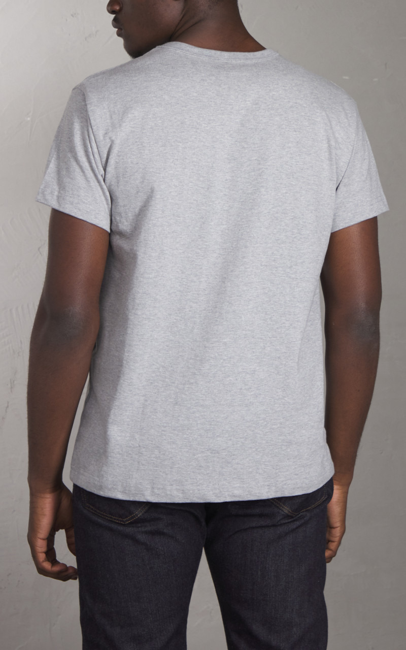 HEAVYWEIGHT POCKET T-SHIRT 2 PACK HEATHER GREY - 3