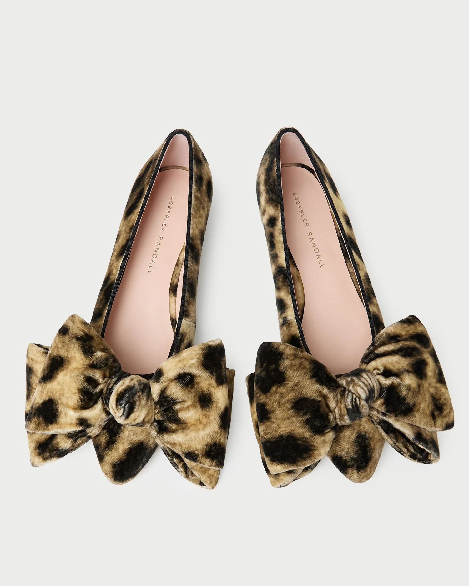 Noa Leopard Velvet Bow Flat - 1