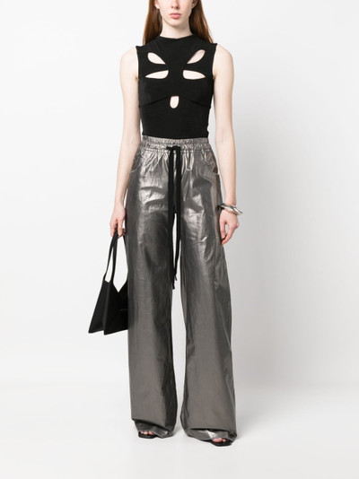 Isaac Sellam drawstring leather trousers outlook