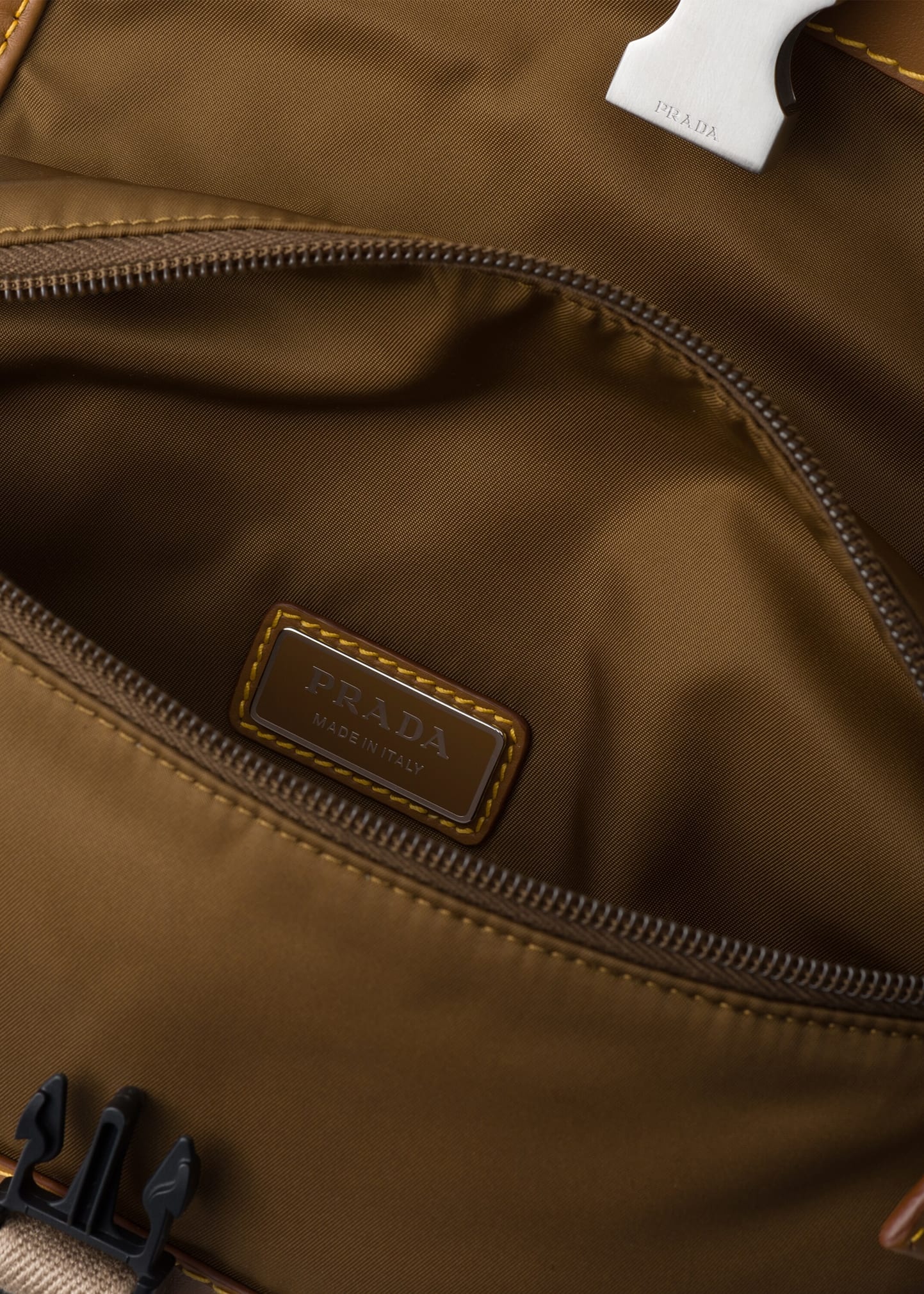 Men's Re-Nylon and Leather Shoulder Bag - 3