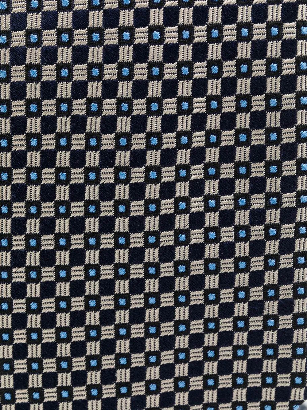 geometric silk tie - 2