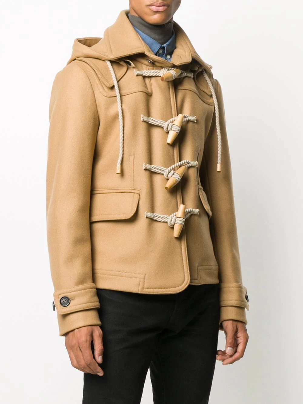 hooded duffle coat - 3
