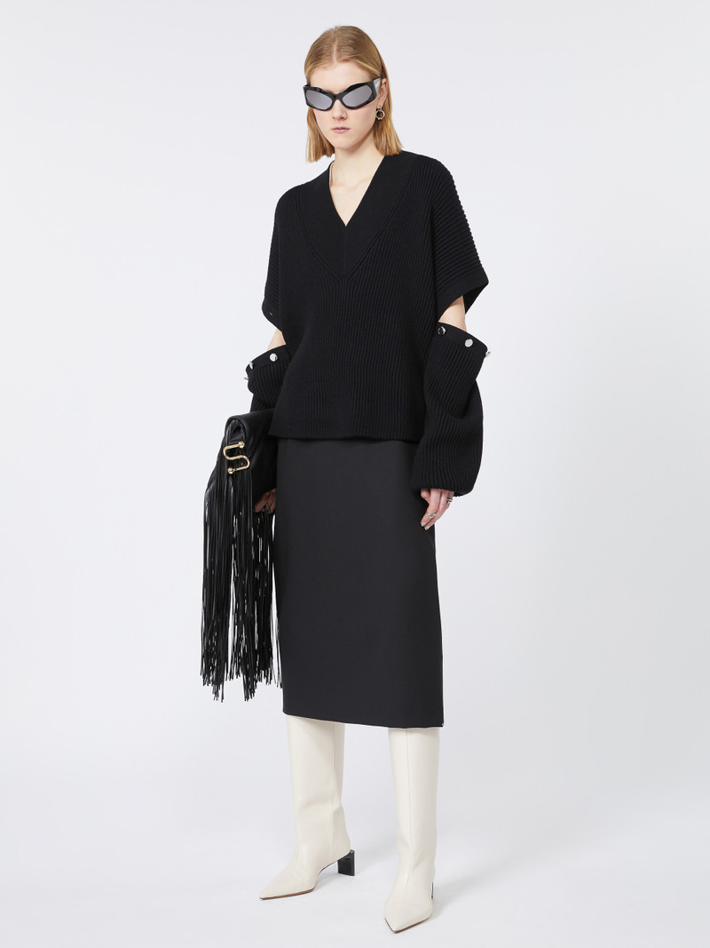 Sportmax TAY Oversized jumper with detachable sleeves outlook