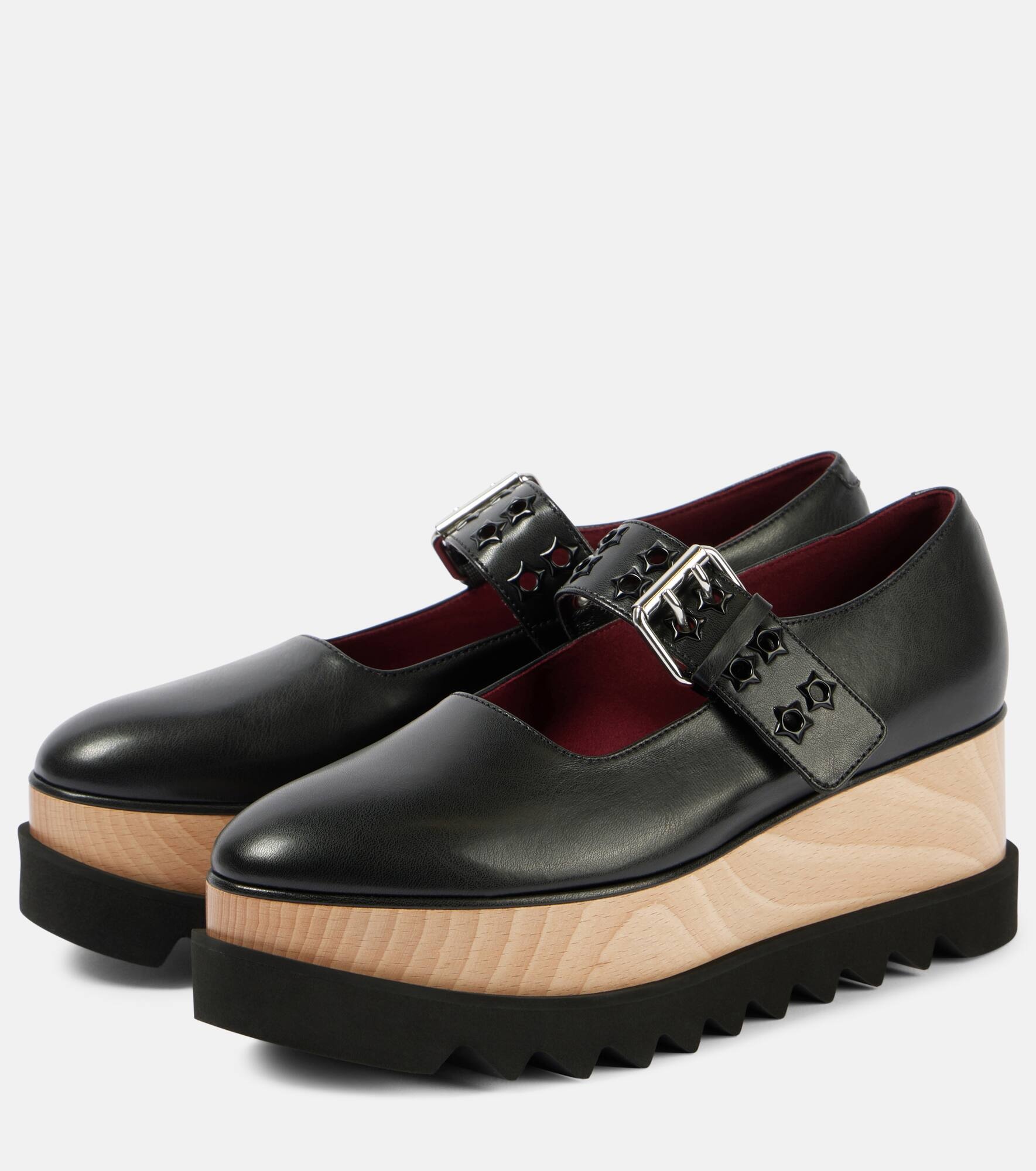 Elyse Eco Alter Mat leather platform sneakers - 5