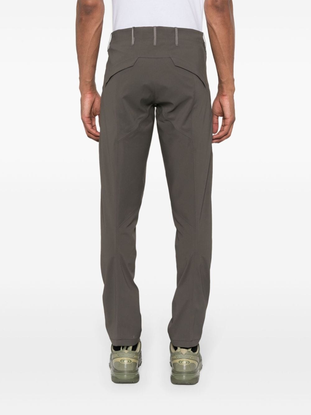 seam-detailed tapered trousers - 4