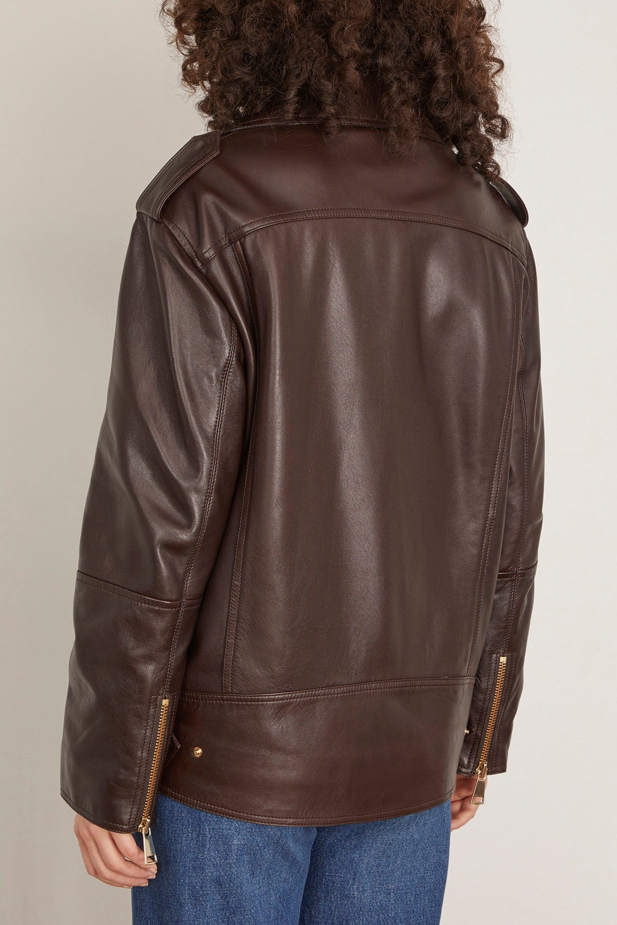 Sleek Statement Jacket in Black Chocolate - 4