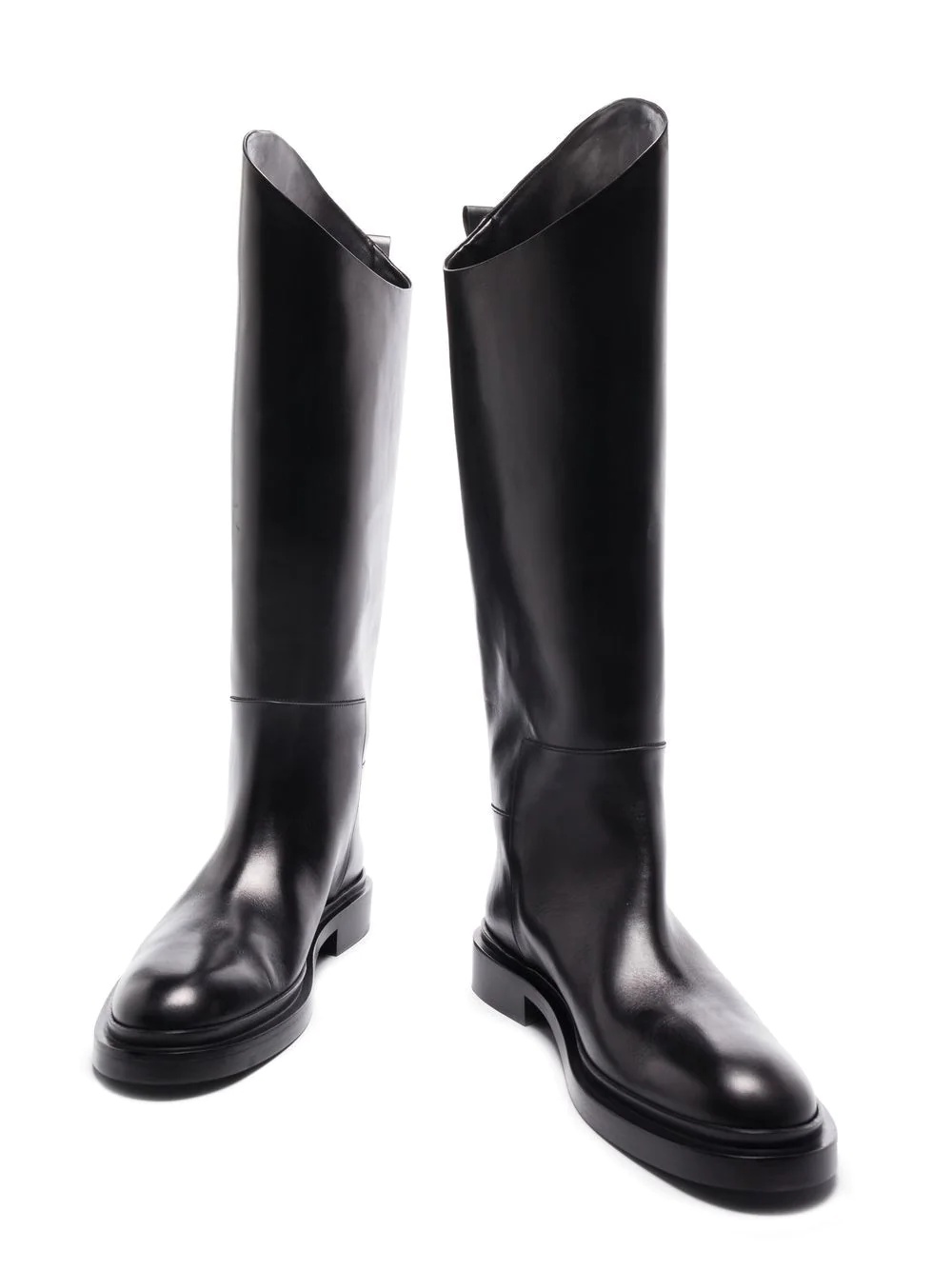 knee-high leather boots - 2