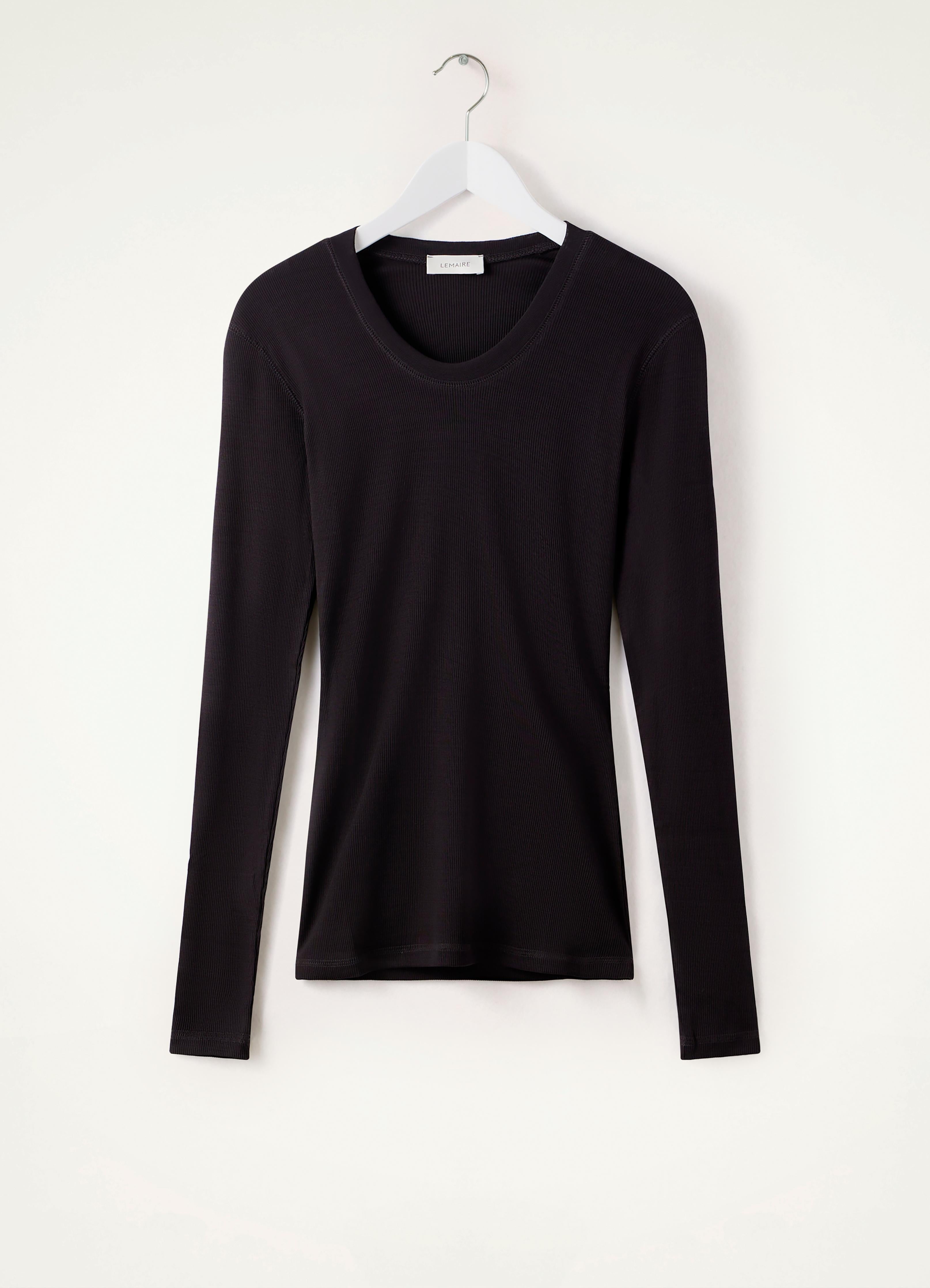 RIB LONG SLEEVE T-SHIRT - 1