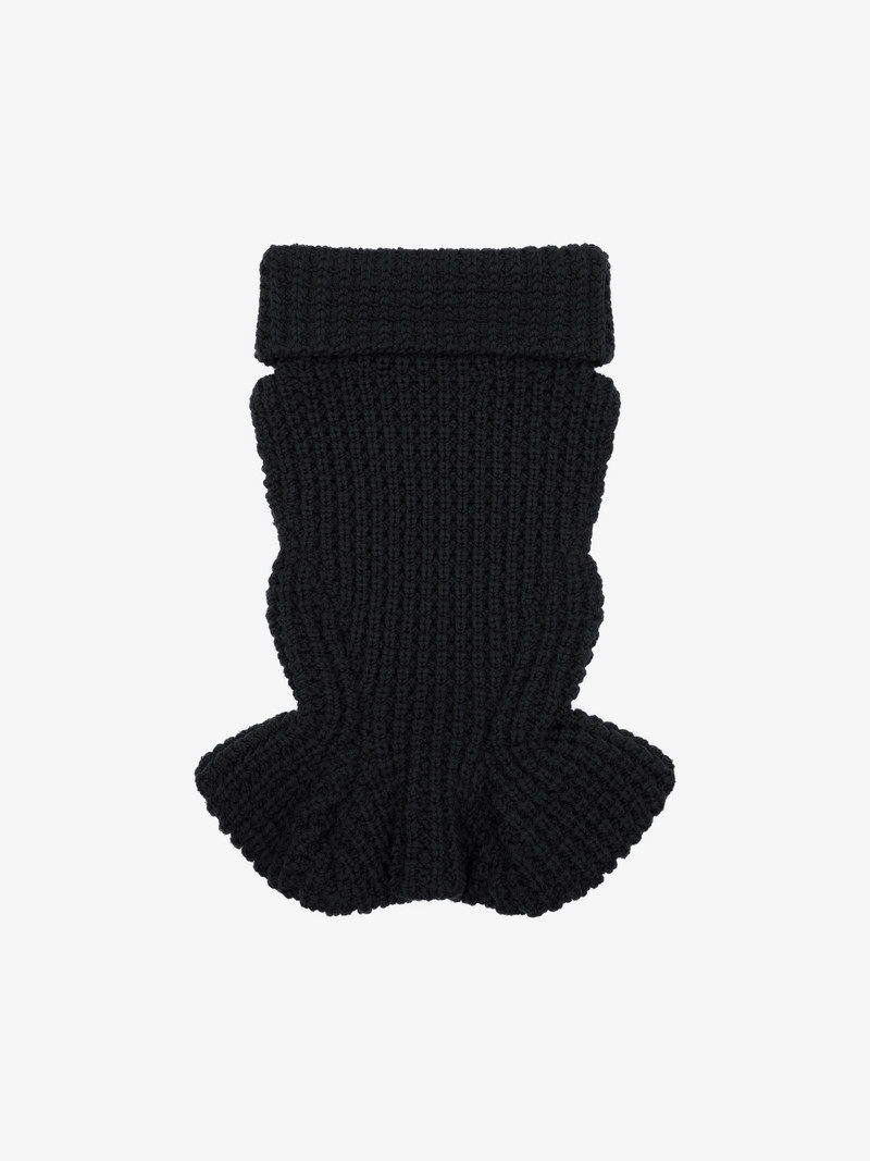 SLIM FIT PEPLUM 상단 에 WAFFLE WOOL 1
