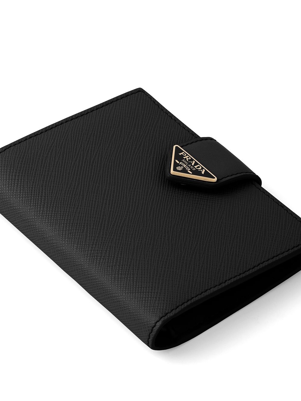 small logo-plaque Saffiano leather wallet - 5