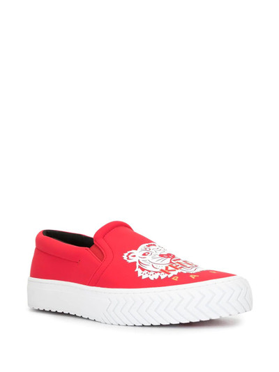 KENZO Tiger print slip-on shoes outlook