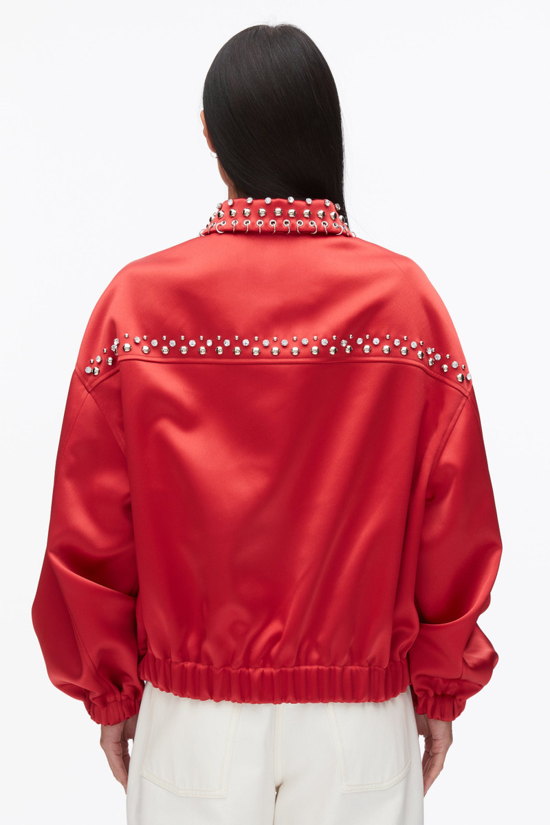 Embellished Structured Satin Jacket 5