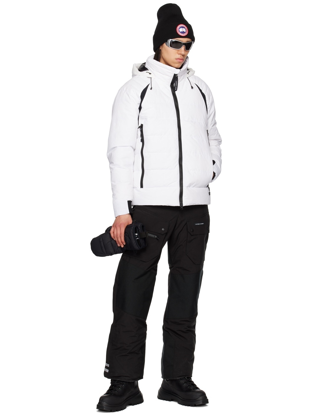 White Hybridge Base Down Jacket - 5