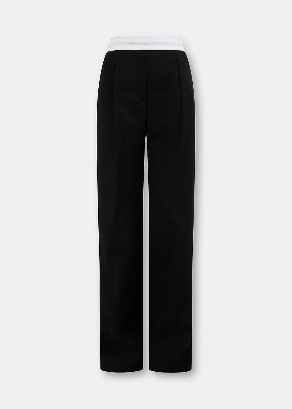 Black High Waisted Logo Trousers - 1