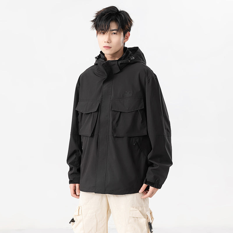 Mizuno Logo Waterproof Jacket 'Black' A2CE3110 - 2