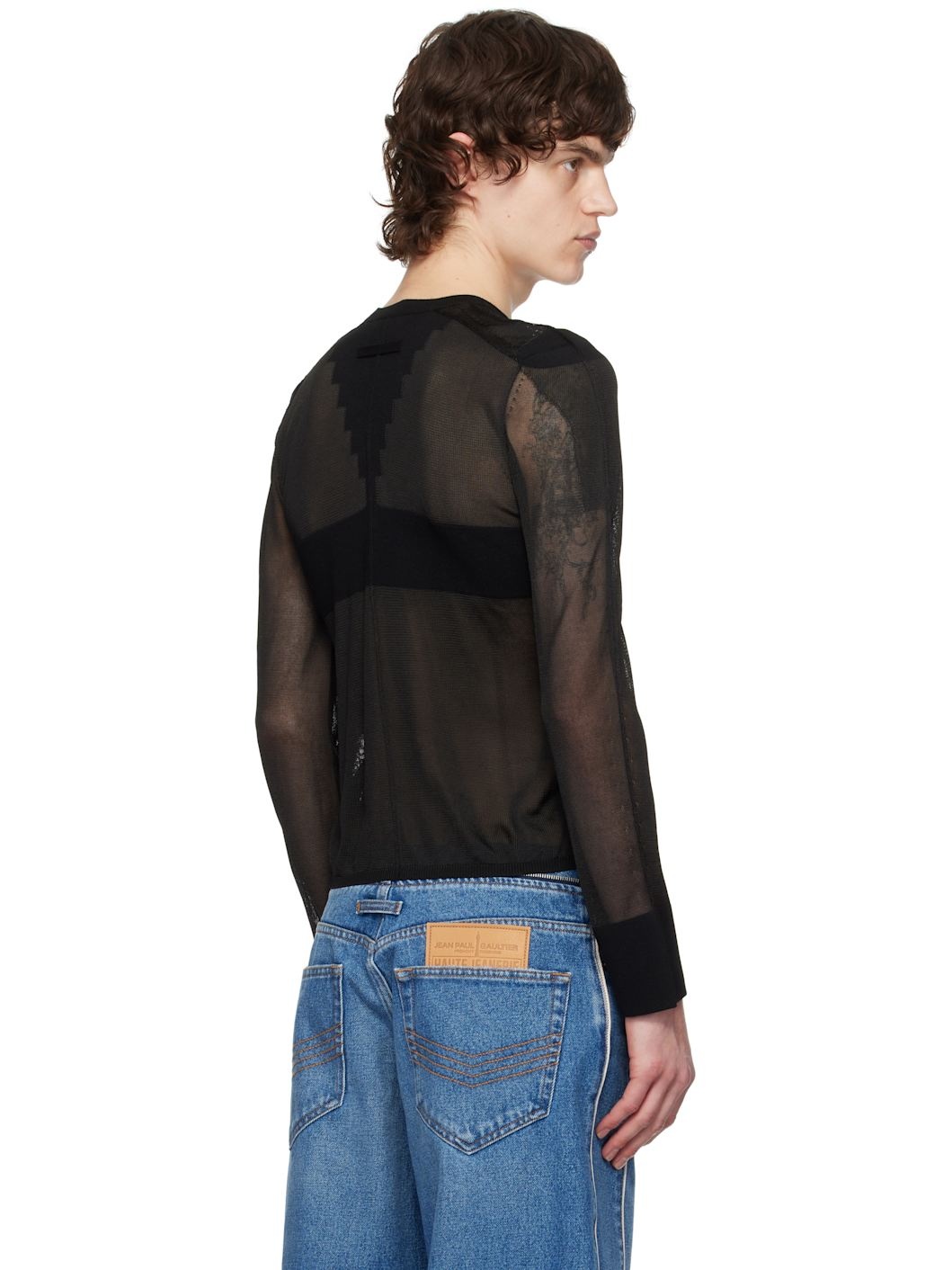 Black 'The Logo Knit' Sweater - 3