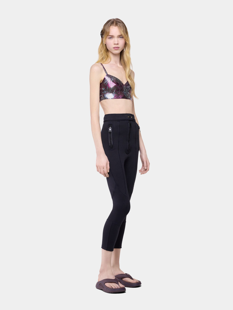 CAPRI PANT IN BLACK NEOPRENE 1