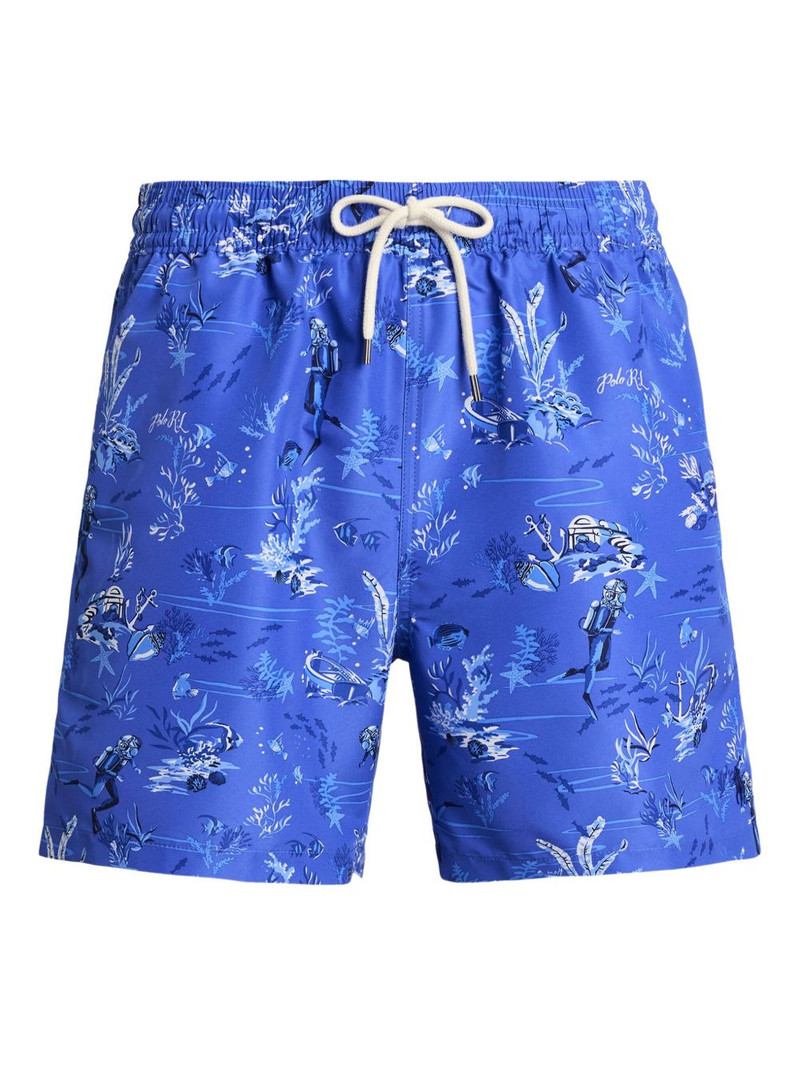 graphic-print swim shorts 1
