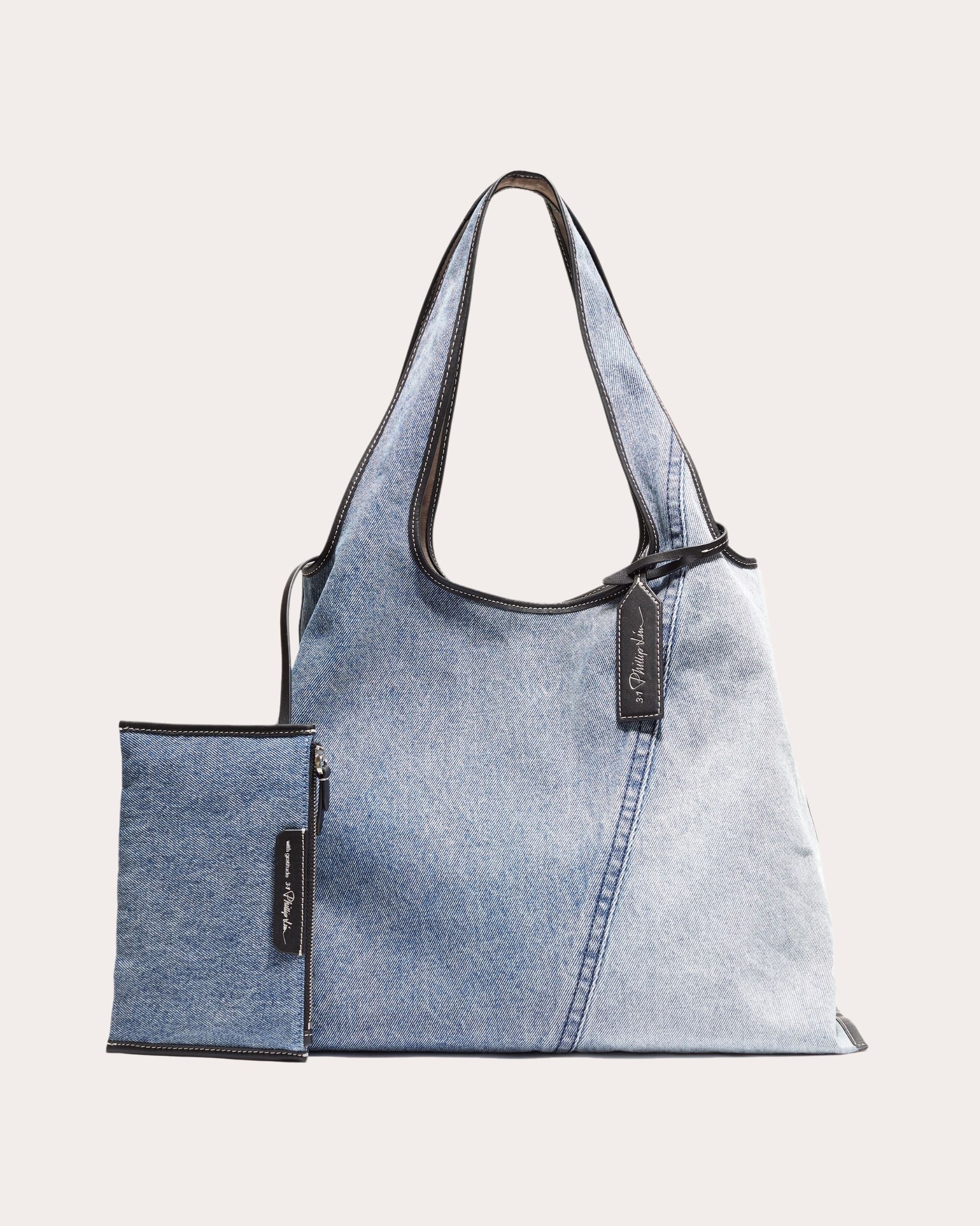 Market Patchwork Denim Shoulder Bag - 2