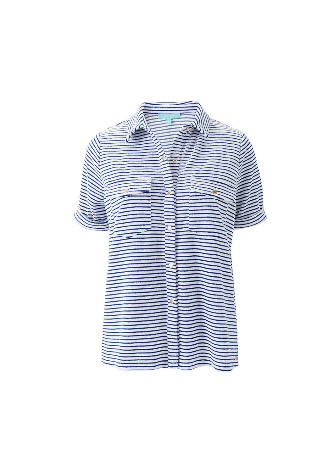 TORI NAVY STRIPE SHIRT - 1