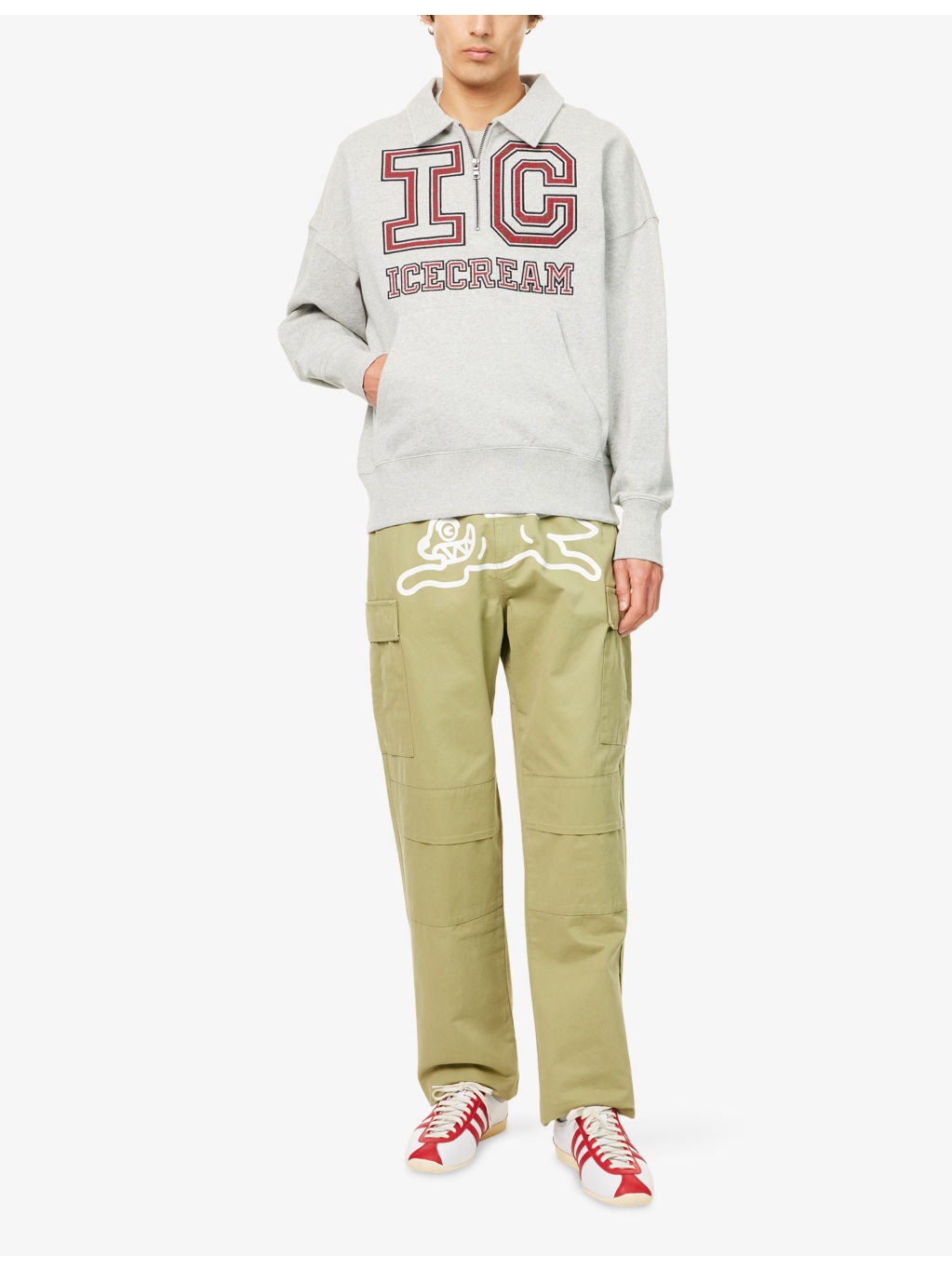 Collegiate Kangaroo-Pocket Cotton-Jersey Sweatshirt - 2