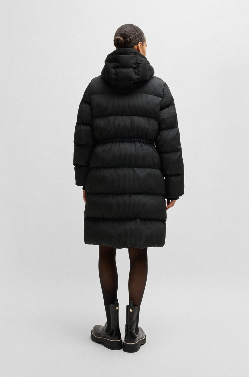 WATER-REPELLENT PARKA JACKET IN QUILTED CORDUROY-EFFECT FABRIC 4