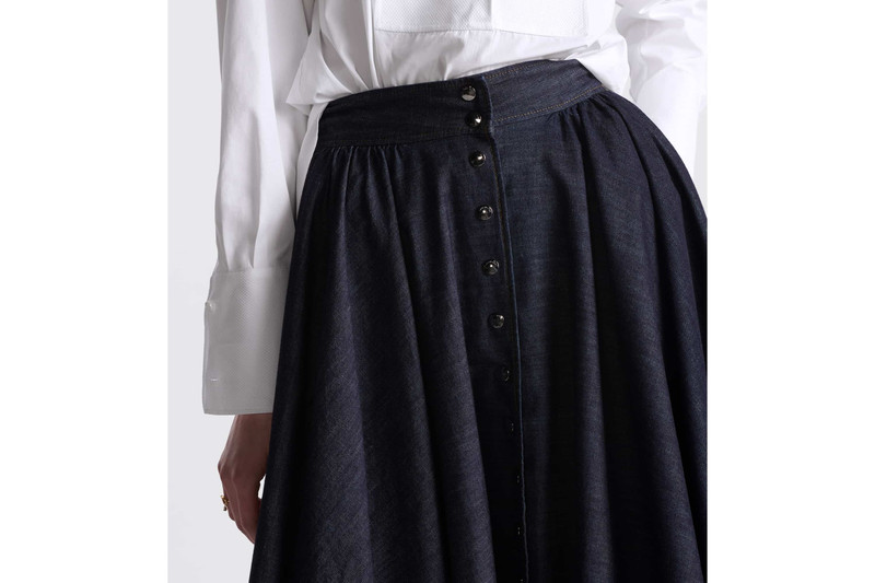 Buttoned Mid-Length Skirt 3