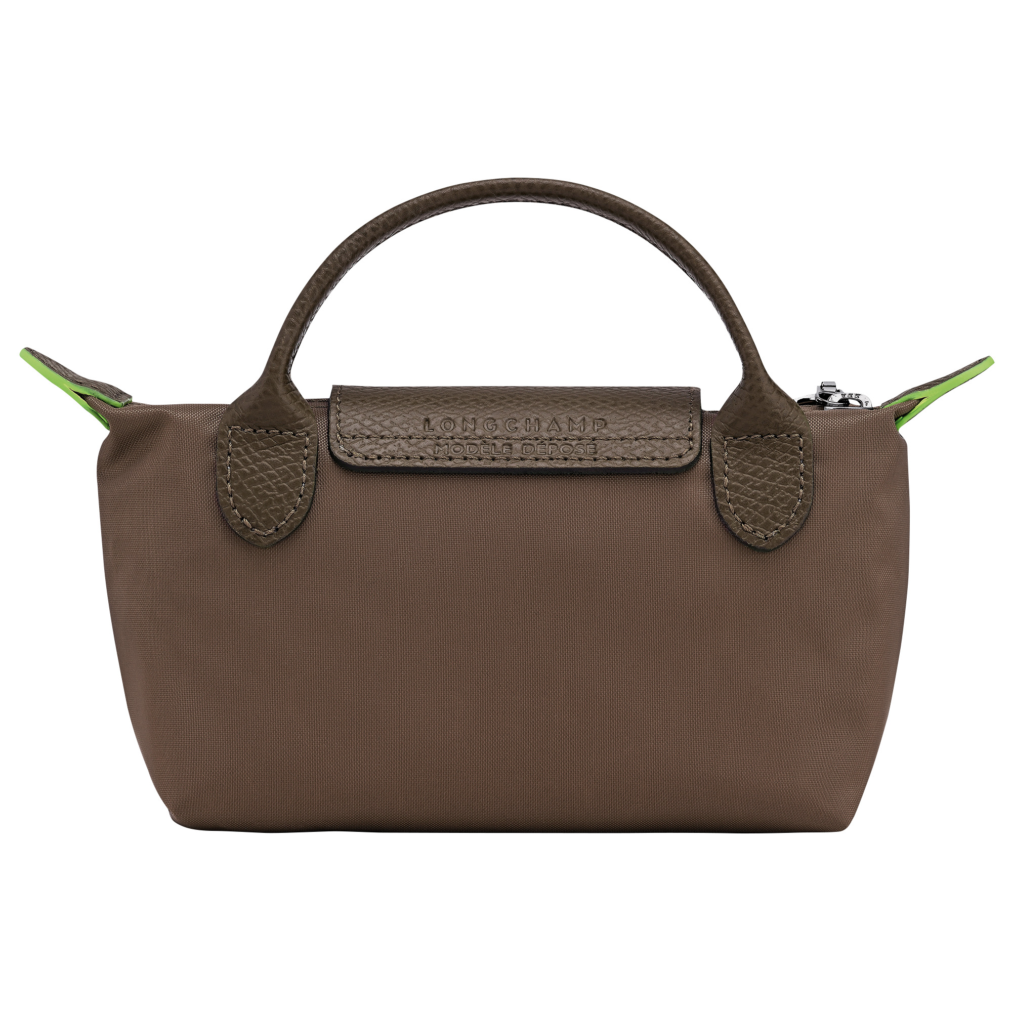 Le Pliage Green Pouch with handle Terra - Recycled canvas - 4