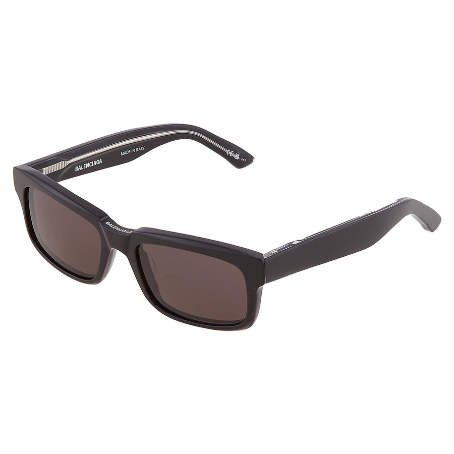 Balenciaga Grey Rectangular Men's Sunglasses BB0345S 001 55 - 4