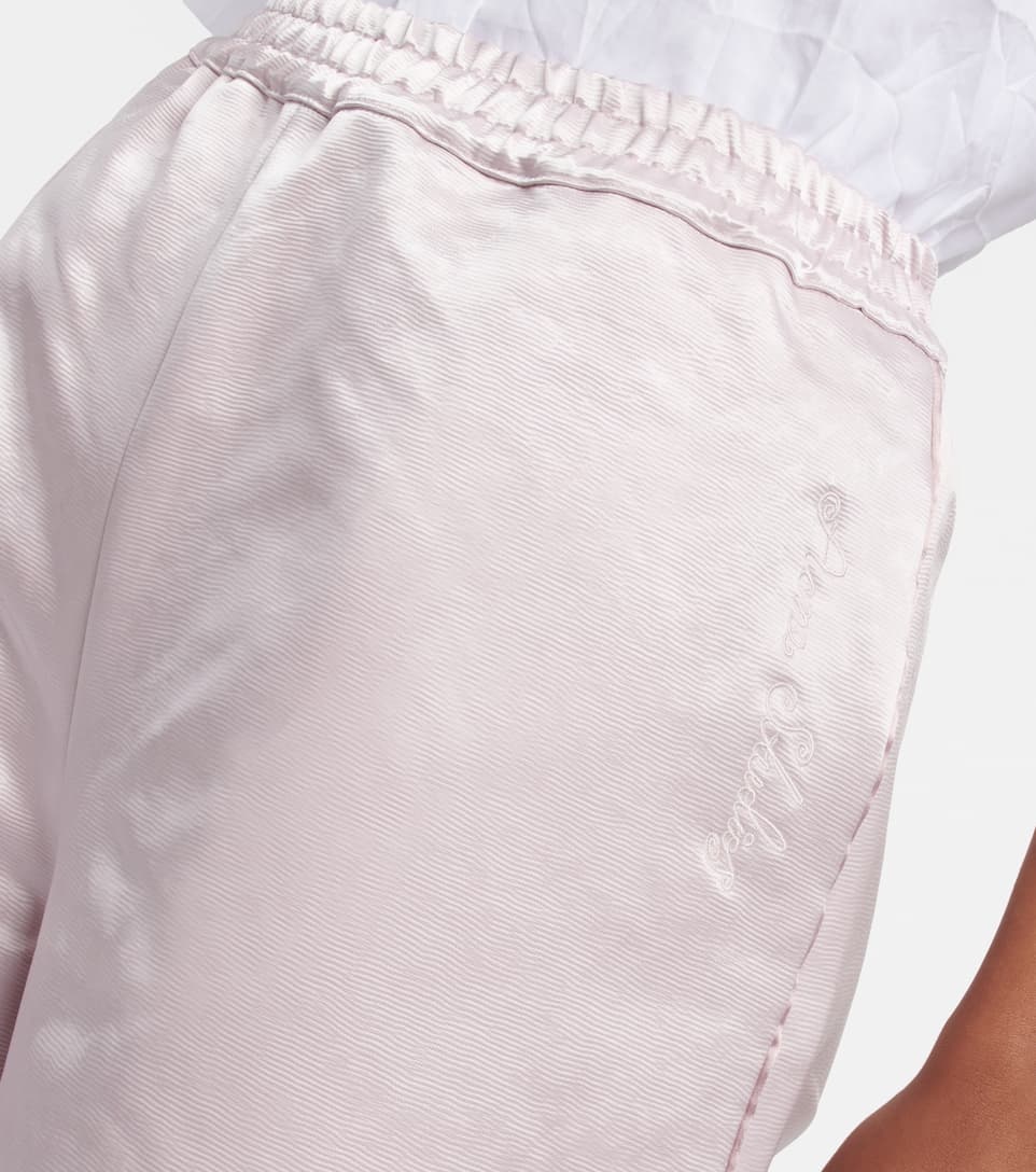 Wide-leg satin pants - 7