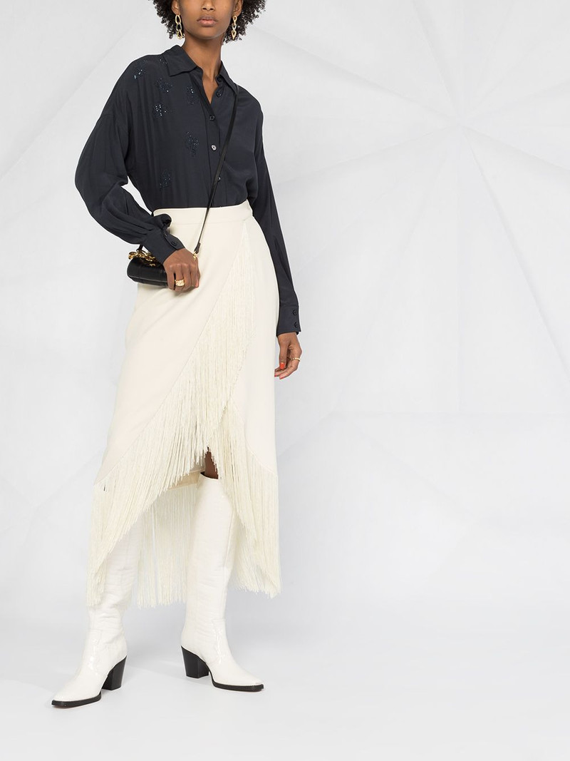 Zadig & Voltaire Tamara embellished leaf shirt outlook