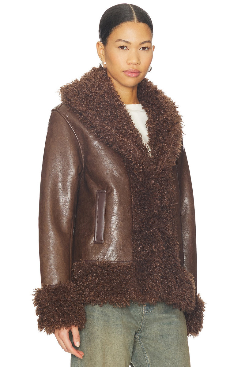 BLANKNYC Leather Coat outlook
