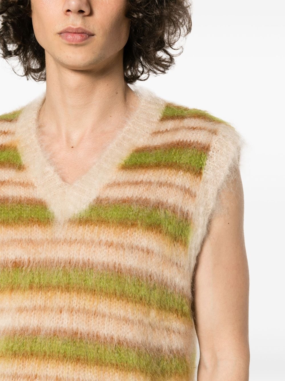 V-neck striped vest - 5