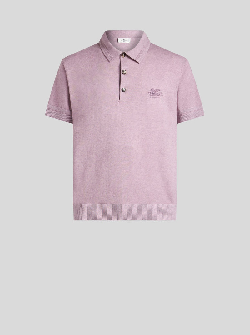 COTTON AND CASHMERE POLO SHIRT 1