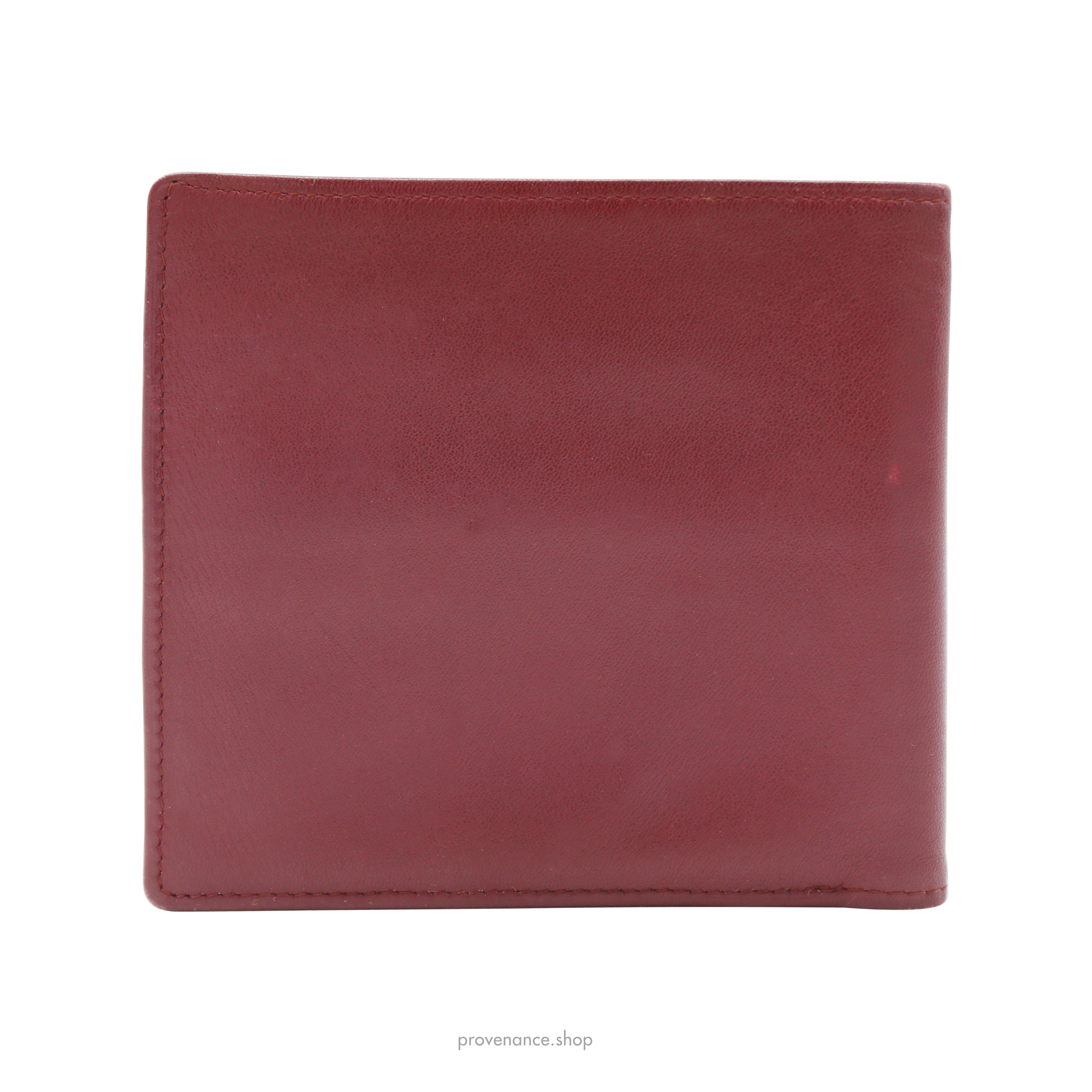 Cartier Bifold Wallet - Burgundy Calfskin Leather - 2