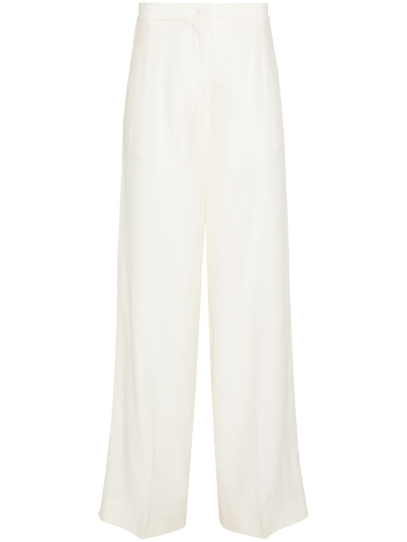 mid-rise organza palazzo pants 1