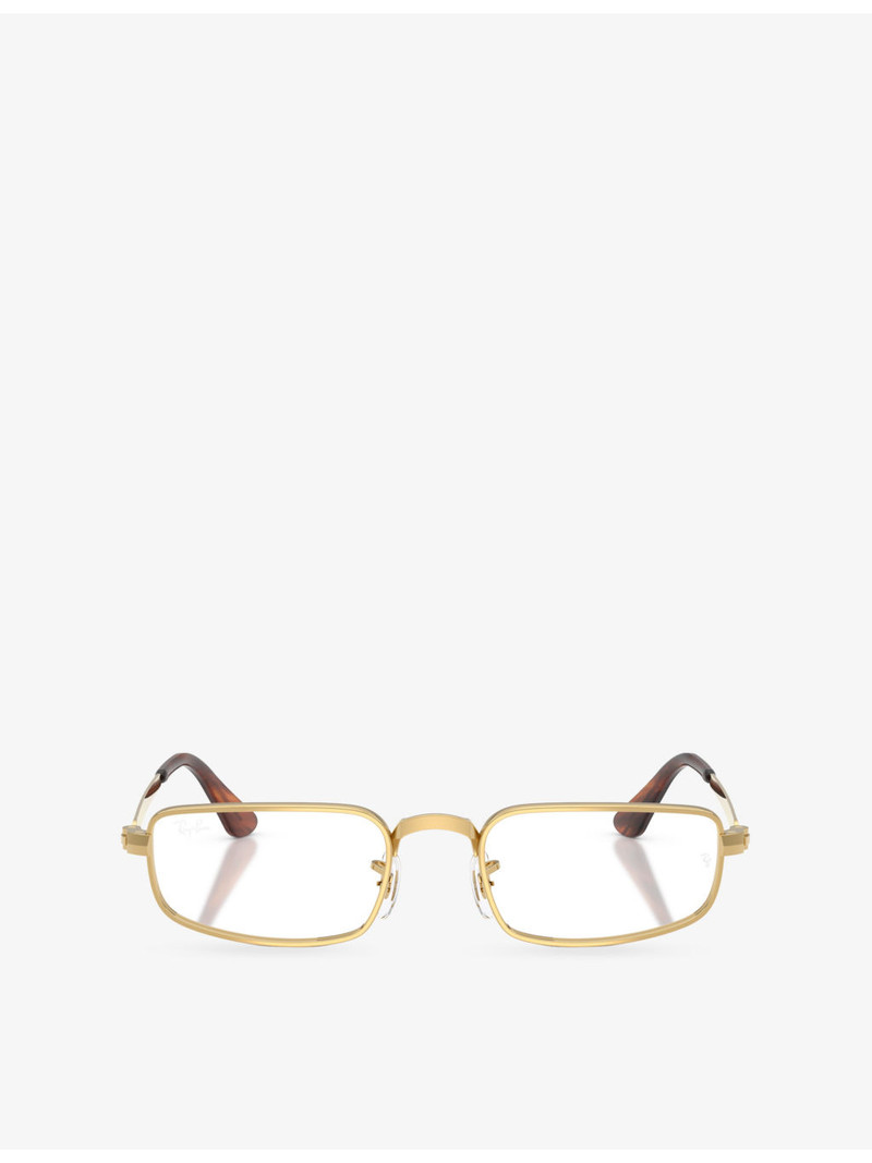 RB3927V Rectangle-Frame Metal Optical Glasses 1