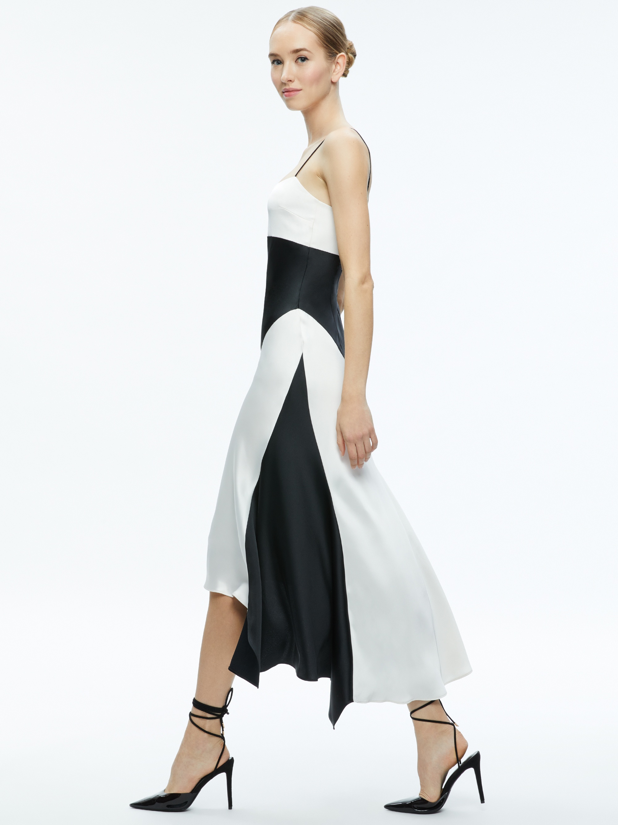 ROSA ASYMMETRICAL SLIP DRESS - 6