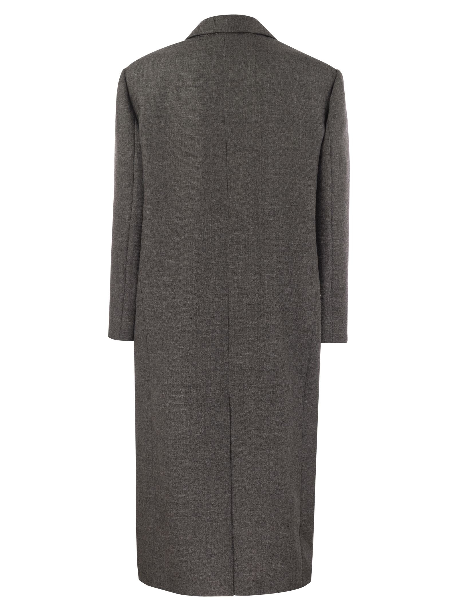 Brunello Cucinelli Women Cappotto Grigio Scuro - 2