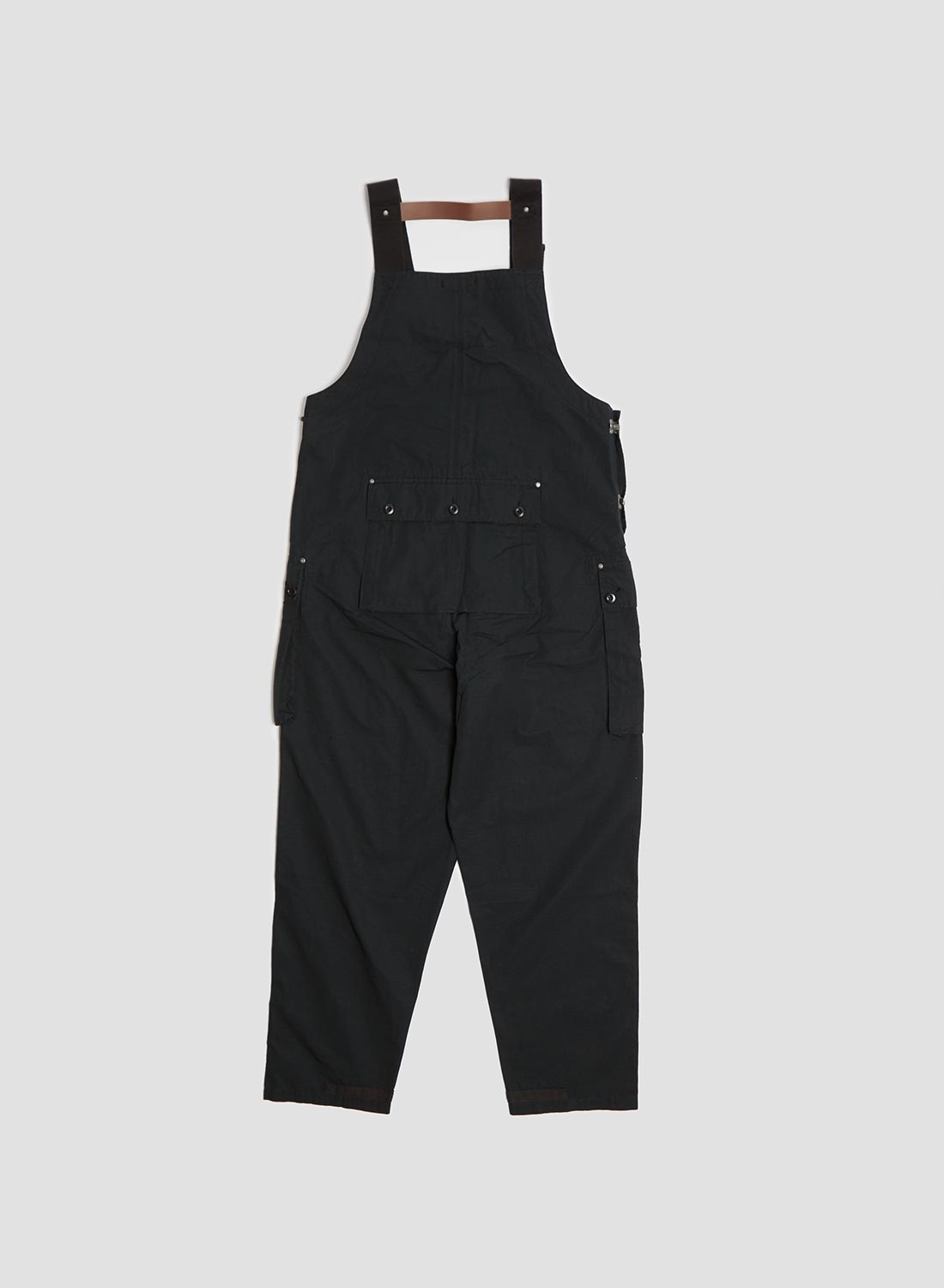 Naval Dungaree in Black (Cotton Ripstop) - 5