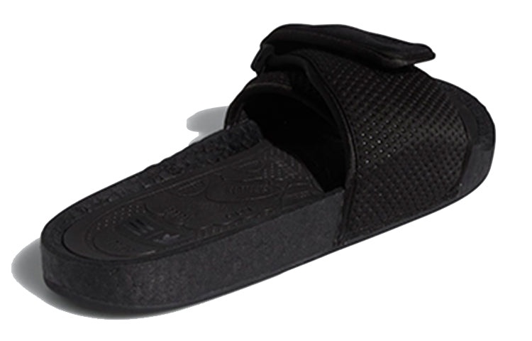 adidas x Pharrell Boost Slides 'Triple Black' FX8056 - 4