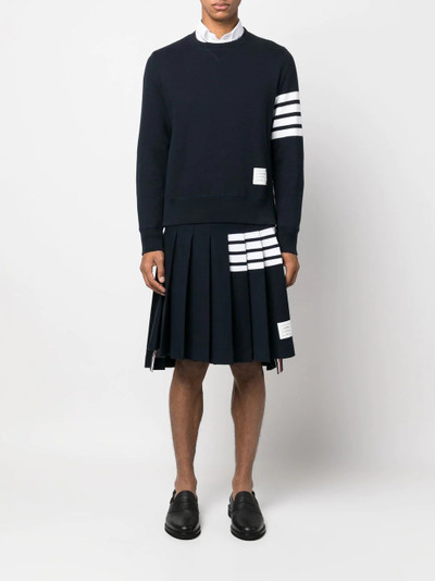 Thom Browne 4-Bar stripe pleated skirt outlook