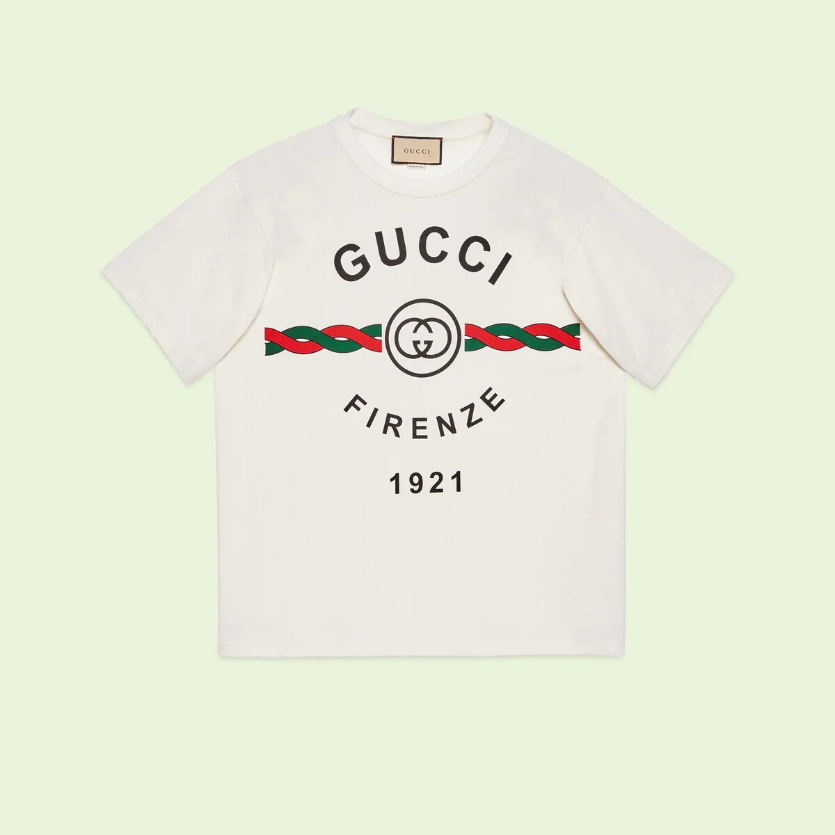 Cotton jersey 'Gucci Firenze 1921' T-shirt - 1