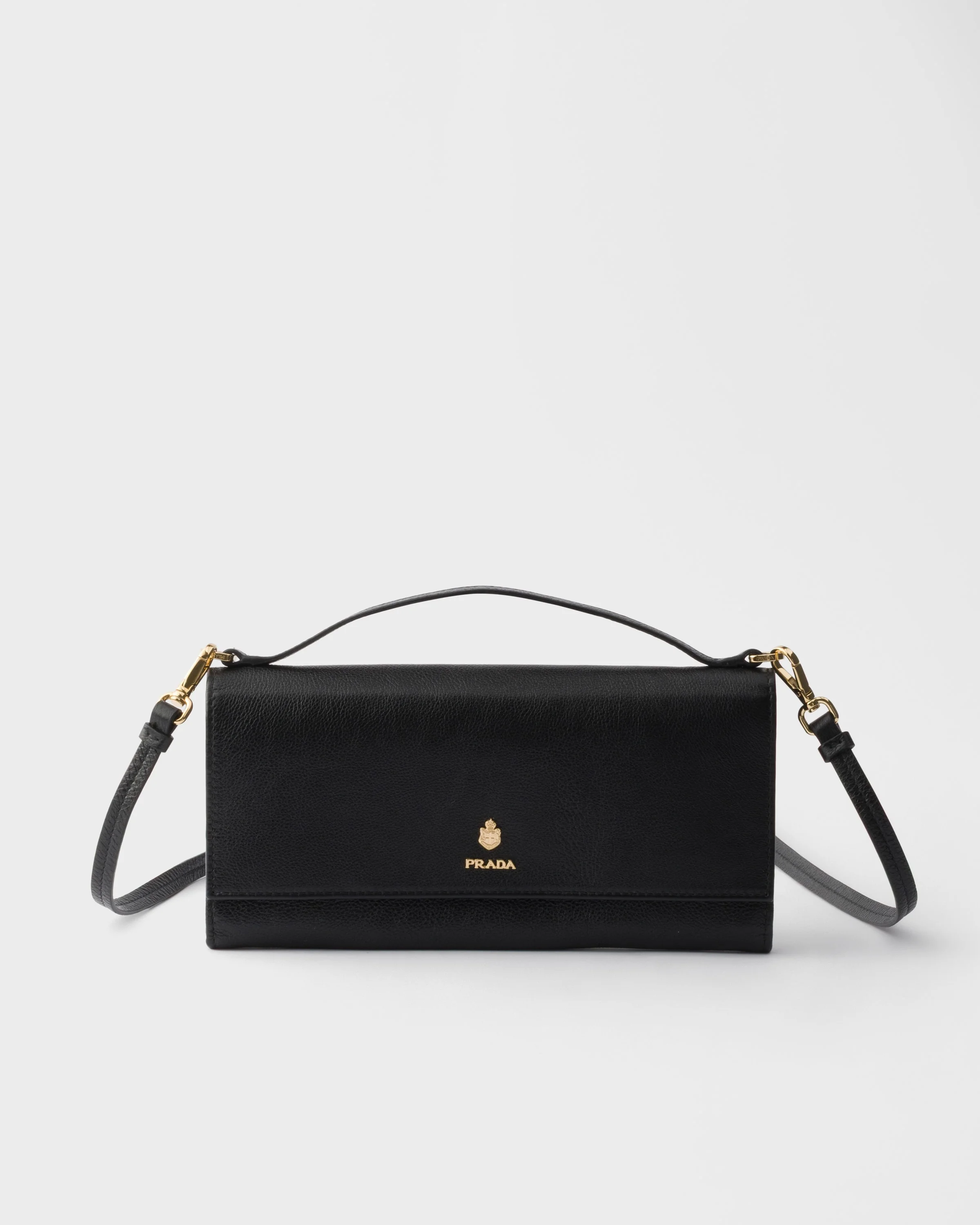 Leather wallet with shoulder strap - 1