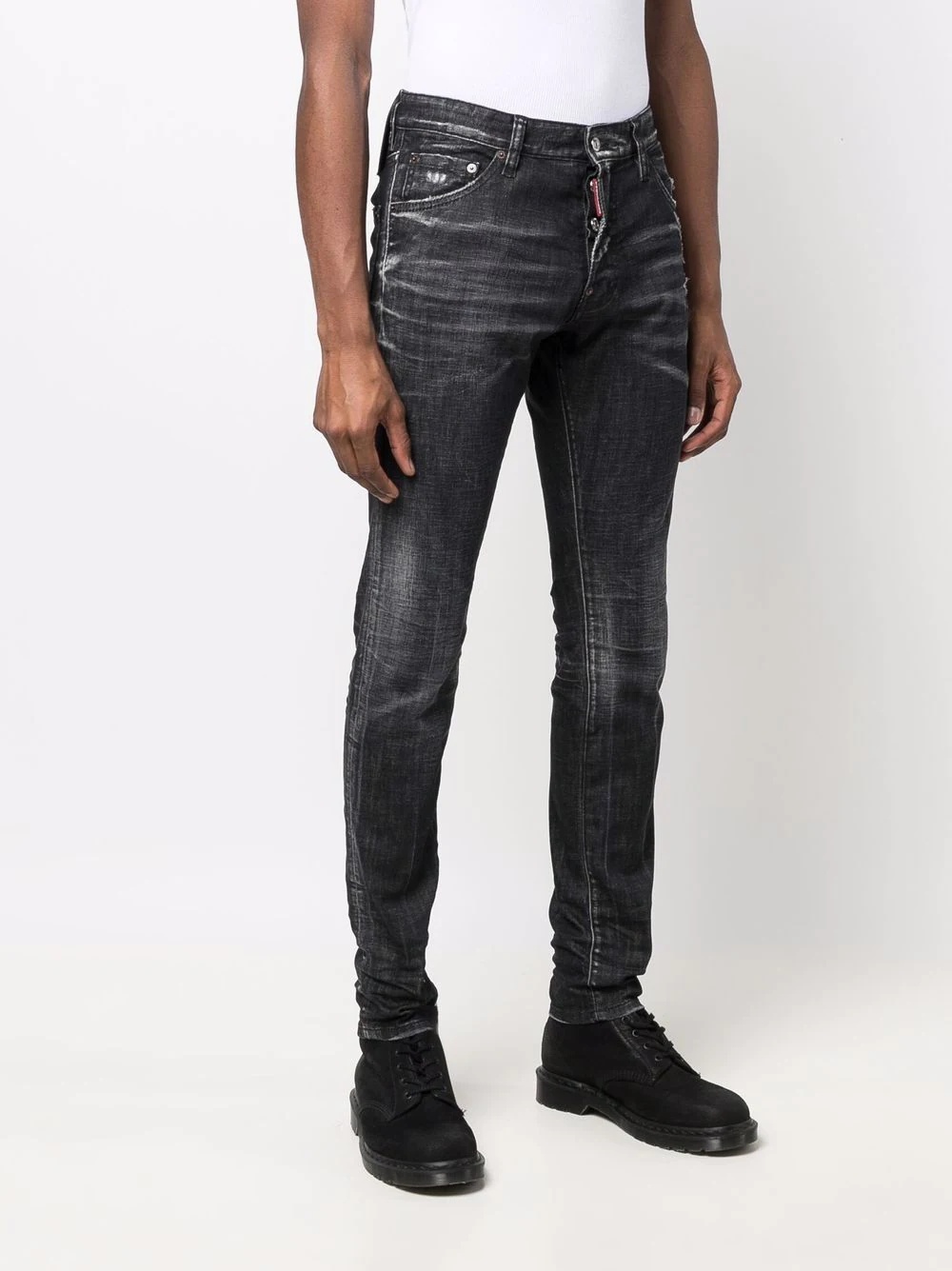 distressed skinny-fit jeans - 3