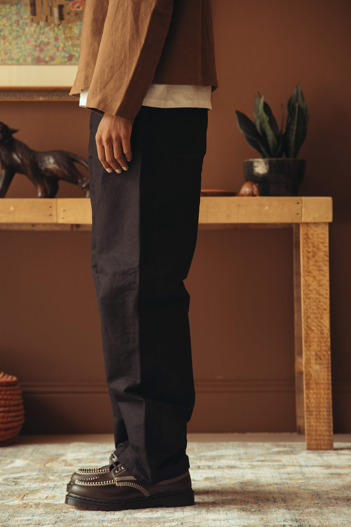 5pkt Jean - Black 12oz One Wash Denim - 3